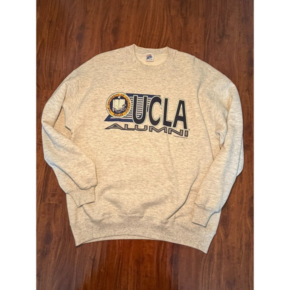 Jerzees Other - VINTAGE UCLA Bruins Alumni Sweatshirt Mens SZ L Grey Jerzees Crewneck Made USA